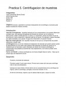 Objetivo:conocer y aprender la correcta manipulación de la centrifuga y el proceso para separa muestras de manera correcta