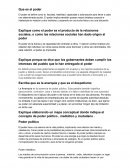 Explique porque se dice que los gobernantes deben cumplir los intereses del pueblo que le han entregado el poder.