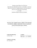 INFLUENCIA DE LA DISMINUCIÓN DE LA PRODUCCIÓN PETROLERA EN VENEZUELA, SOBRE EL SISTEMA DE CUENTAS NACIONALES Y BALANZA DE PAGOS PARA EL AÑO 2015.