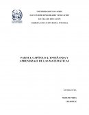 PARTE I. CAPÍTULO 2: ENSEÑANZA Y APRENDIZAJE DE LAS MATEMÁTICAS