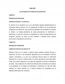Análisis de la Ley del Ejercicio de Enfermería