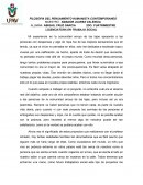 FILOSOFIA DEL PENSAMIENTO HUMANISTA CONTEMPORANEO.