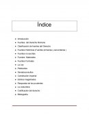 Fuentes del derecho. Clasificación de las fuentes del Derecho