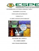 CLASIFICACIÓN DE LOS MATERIALES.