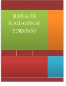 INVENTARIO DE RECURSOS HUMANOS. FORMATO DE EVALUACIÓN DE DESEMPEÑO