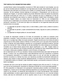 TEST GESTALTICO VISOMOTOR PARA NIÑOS. Página 1