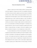 El peso de la migración en el Perú.