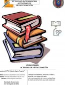 Actividad integradora Actividad de metacognición