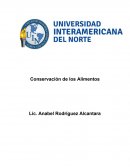 Conservación de los Alimentos.