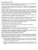 Estado de Situación Financiera.