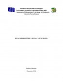 RELACIÓN HISTÓRICA DE LA CARTOGRAFÍA