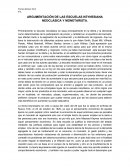 ARGUMENTACIÓN DE LAS ESCUELAS KEYNESIANA NEOCLÁSICA Y MONETARISTA.