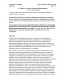 Origen y evolución. Concepto, sustentabilidad