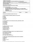 Evaluación lectura "El tony chico"