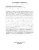 Aclaración de agresión física