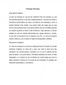 La foto es tomada en una de las mañanas frías de Canadá.