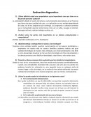 Evaluación diagnostica. Sistema operativo (software) y C.P.U. (hardware)