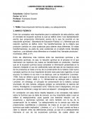 Descomposición térmica de sales y su estequiometría.