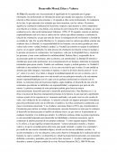 Desarrolo Moral, Etica y Valores..