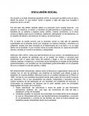 EXCLUSIÓN SOCIAL.