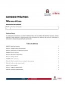 EJERCICIO PRÁCTICO: Dilemas éticos Identificación del estudiante