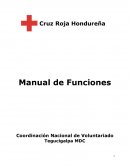 Cruz Roja Hondureña Manual de Funciones