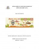 OBSERVACIÓN Y ANÁLISIS DE LA PRÁCTICA EDUCATIVA. Tradición del día de muertos en nuestra comunidad.