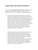 Organización del Sistema Educativo