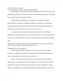 ¿CUÁNTO PESA UN ALMA?. Página 1