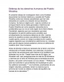 Defensa de los derechos humanos del Pueblo Wixárika