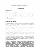 ANÁLISIS DEL PROCESO ADMINISTRATIVO