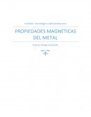 Propiedades magneticas del metal.