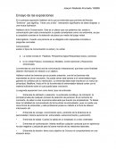 Ensayo de las exposiciones