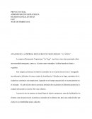 ANALISIS DE LA EMPRESA RESTAURANTE VEGETARIANO “LA VEGA”