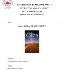Ensayo del libro "EL ALQUIMISTA"