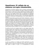 Gasolinazo: El reflejo de un sistema corrupto insostenible.