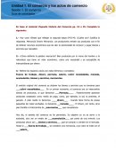 Comercio y los actos de comercio