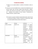 Explica con tus propias palabras el problema de planeación urbana en México.