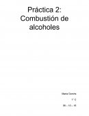 Pregunta de investigación: Comparación de la variación de entalpía de 3 alcoholes.