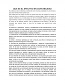QUE ES EL EFECTIVO EN CONTABILIDAD