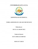 TEORIA ADMINISTRATIVA DEL RECURSO HUMANO.