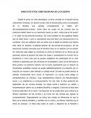 ENSAYO DE ETICA COMO DISCIPLINA DE LA FILOSOFIA