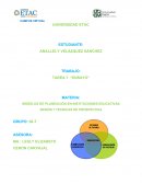 LO S MODELOS DE PLANEACIÓN EN INSTITUCIONES EDUCATIVAS.