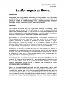 La Monarquía en Roma.