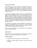 Planteamiento del problema