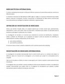 MERCADOTECNIA INTERNACIONAL. DEFINICION DE INVESTGACION DE MERCADOS