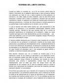 Teorema del limite central.