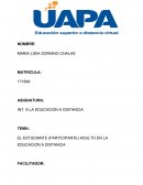 EL ESTUDIANTE (PARTICIPANTE) ADULTO EN LA EDUCACION A DISTANCIA .