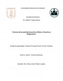 Actores del procedimiento penal en México.