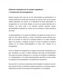 Utilizacion de campos magneticos con fines terapeuticos, biomagnetismo